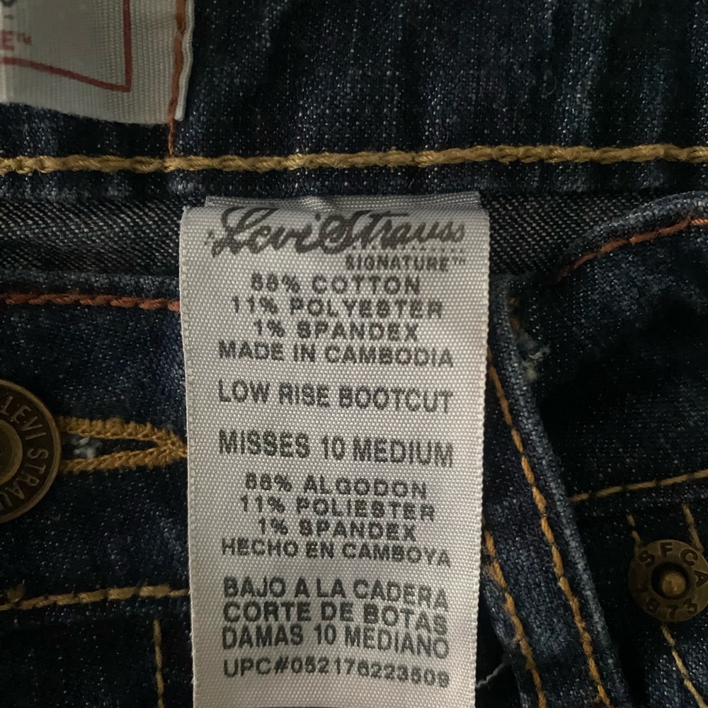 Levi’s signature low rise bootcut jeans size 10 - Picture 5 of 5